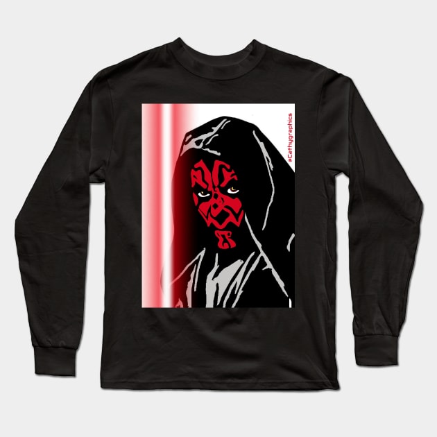 Dark Long Sleeve T-Shirt by CathyGraphics